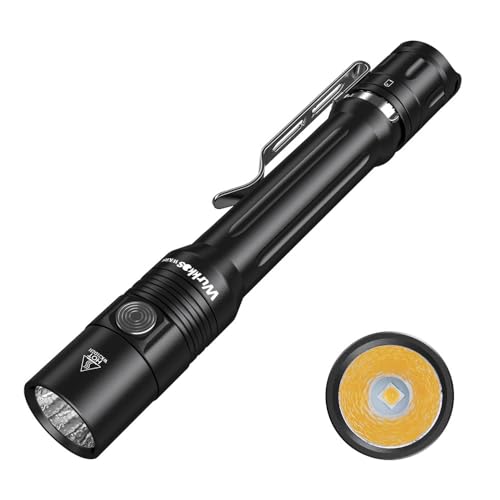 Wurkkos Wk05 Torcia Aa Mini Torcia 900Lumen 519A Led High Cri, Ipx8 Impermeabile Doppio Interruttore Torcia Esterna