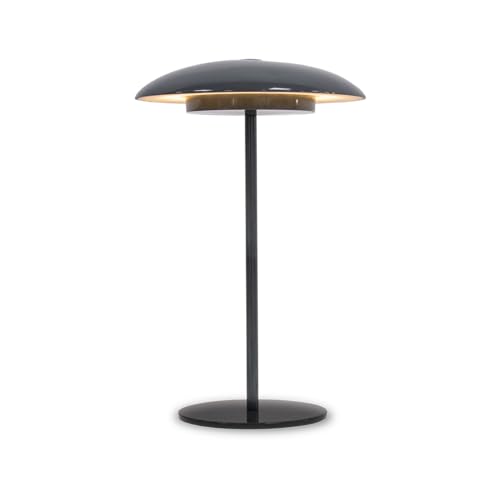 Newgarden - Lampada Da Tavolo Portatile Sardinia. Luce Calda A Led Senza Fili. Con Batteria Ricaricabile Fino A 20 Ore Di Utilizzo (Antracite, 30 Cm)