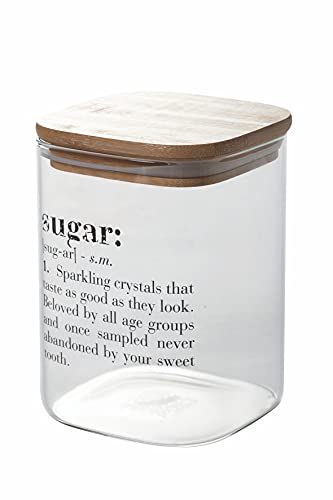 Villa D’Este Home Tivoli Victionary Sugar Barattolo In Vetro Con Coperchio In Bamboo 1L