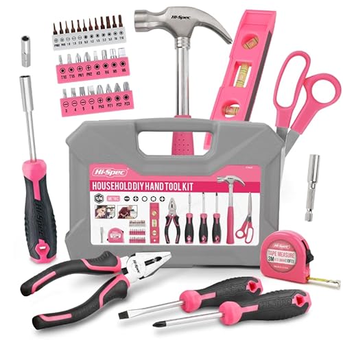 Hi-Spec Kit Di Attrezzi Per Fai-Da-Te Da 42 Pezzi Con Utensili Manuali E Giravite Portainserti 2 In 1 Per Piccoli Lavori Di Riparazione, In Una Custod
