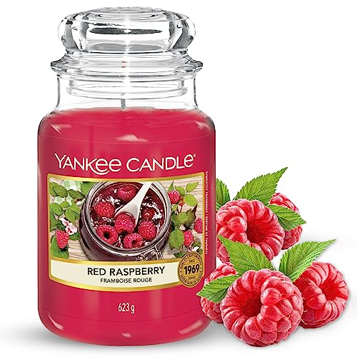 Yankee Candle Candela Profumata In Giara Grande, Durata Fino A 150 Ore, Red Raspberry, ‎10.7 X 10.7 X 16.8 Cm, 623 Grammi