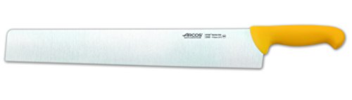 Arcos Serie 2900, Coltello Salami Coltello Formaggio, Lama Acciaio Inossidabile Nitrum 410 Mm, Manico Polipropilene, Colore Giallo
