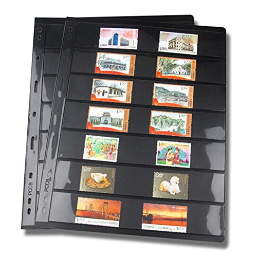 Yiran Pagine Di Francobolli 10 Pezzi/Lotto Foglio Sfuso Pvc Standard Non Includere Copertina 9 Raccoglitori Per Fori Raccoglitori Collezione Inners Al
