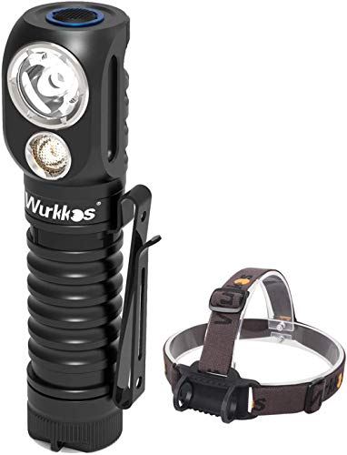 Lampada Frontale Wurkkos Hd20, Faro Super Luminoso Da 2000 Lumen Ricaricabile, Versatile Torcia Portatile Edc Con Led Samsung Lh351D E Per Ttività All
