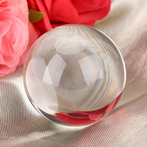 Sfera Di Cristallo Trasparente, Incluso Supporto In Legno E Confezione Regalo Fotografia Di Lensball Per Figurine Decorative Di Famiglia