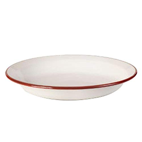 Ibili Plato Hondo Bordeaux 28 Cm, Stainless Steel, White/Red, 28 X 28 X 5 Cm