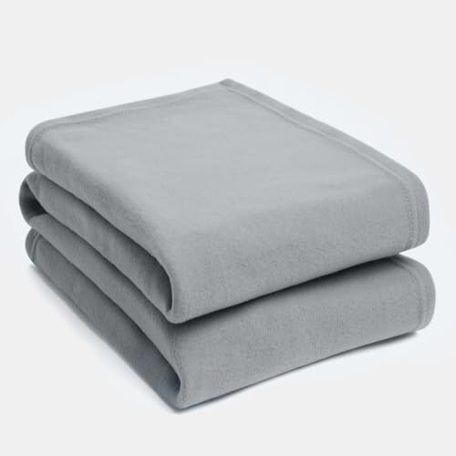 Tony'S Textiles Morbidissima Coperta In Pile - Per Divano/Poltrona - Grigio