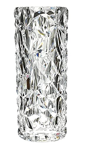 Vaso Di Plastica Della Decorazione Domestica Infrangibile, Vaso Trasparente Di Cristallo Imitato, Sembra Un Vaso Di Vetro, Grande Vaso 30.5Cm × 10,5 C