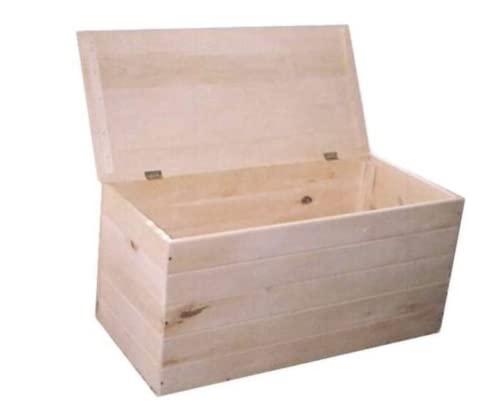 Cassapanca Baule Legno Di Pino Giardino Esterno Cm Cm 100X40X50 H