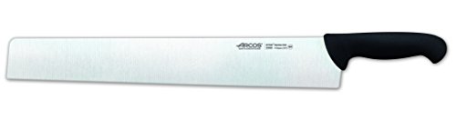 Arcos Serie 2900, Coltello Salami Coltello Formaggio, Lama Acciaio Inossidabile Nitrum 410 Mm, Manico Polipropilene, Colore Nero