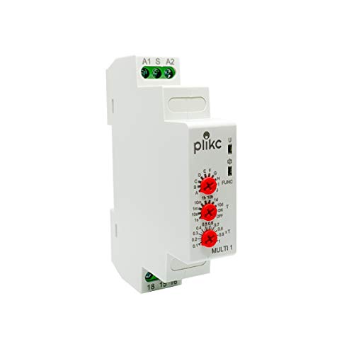 Temporizzatore Multifunzione Da Quadro - 10 Funzioni - 12-240V Ac/Dc - Plikc Multi1 - Plk042676