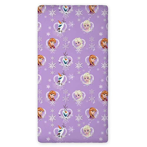 La Regina Delle Nevi Lenzuolo Disney 90 X 200 Cm 100% Cotone