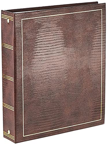 Pioneer Photo Albums Album Fotografico Magnetico Autoadesivo A 3 Anelli, 100 Pagine (50 Fogli), Marrone