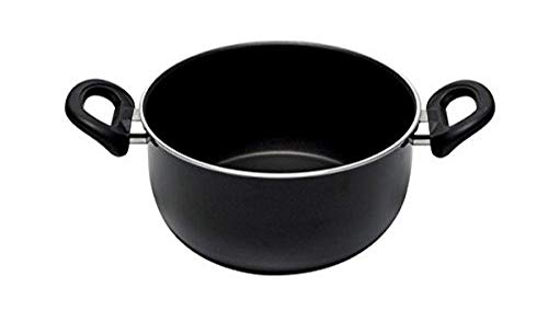 Ballarini Firenze Casseruola 2 Manici, Alluminio, Nero, 30 Cm