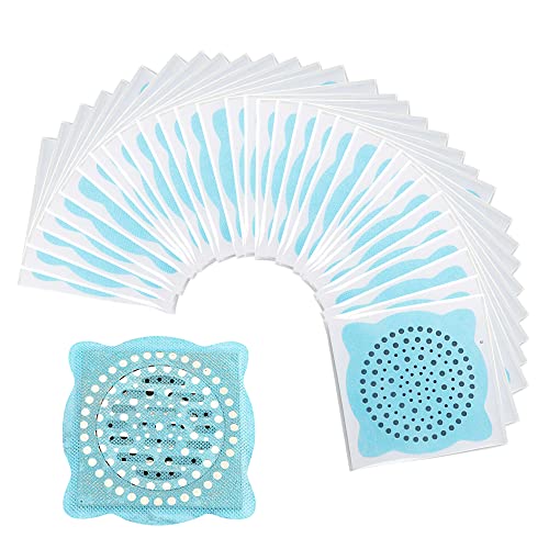 60 Adesivi Per Lo Scarico Del Pavimento Della Doccia, Adesivi Per La Cucina, Filtro Per Capelli Usa E Getta, Facili Da Installare, Adatti Per Bagno, C