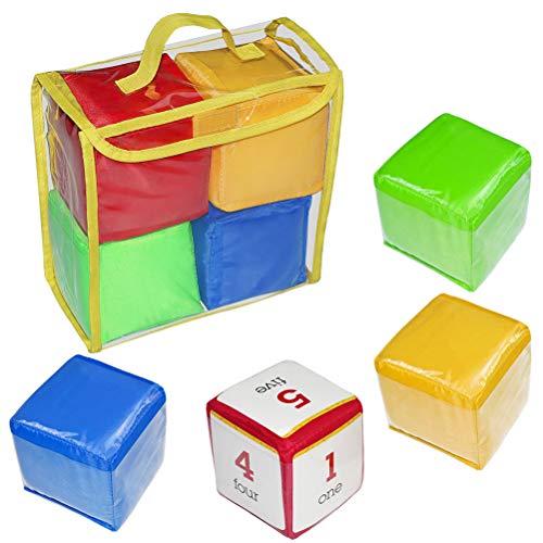Akemaio Educazione Fai-Da-Te Giocare A Dadi Per Bambini Coloratissimi Quadrati Tascabili Photo Pocket Foam Stacking Blocks Giocattoli Educativi