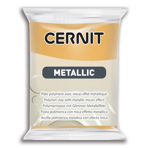 Cernit Pasta Polimerica, Argilla, Oro, Unica