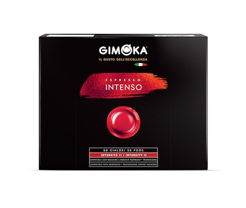 Gimoka - 50 Capsule Compatibili Nespresso Professional* Zenius E Gemini - Gusto Intenso – Intensità 11