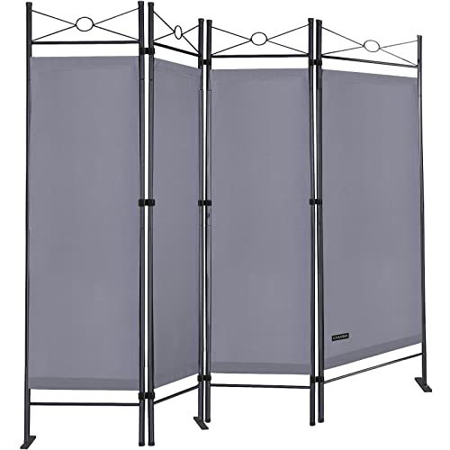 Deuba Divisorio 180X160Cm Pieghevole Separé Per Privacy Soggiorno Telo Protettivo Da Muro In Tessuto Separatore Ambienti