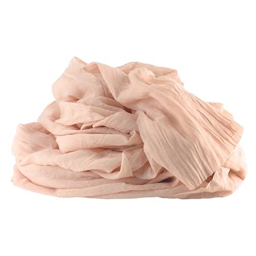 100%Mosel Tessuto In Mussola Per Decorazioni, In Rosa Vintage (48 Cm X 5 M), 66 G/M², Runner Molto Sottile, Delicata Decorazione Da Tavola Per Complea