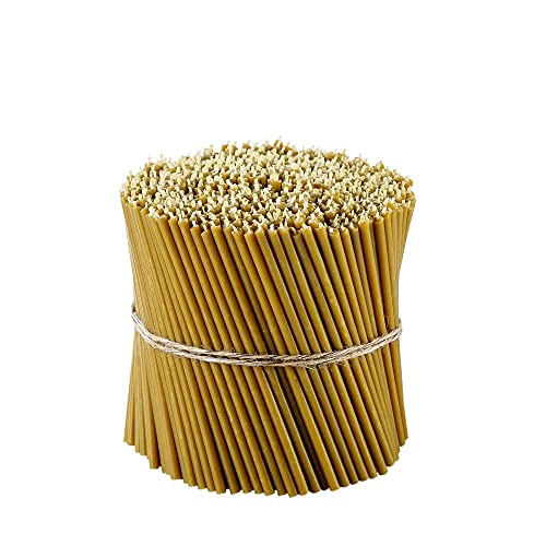 Danilovo Candele Profumate In Pura Cera D’Api – Candele Chiesa Ortodossa Per Preghiere, Natale, Lunghe, Morbide, N100, Altezza 16,5 Centimetri, 350 Pz
