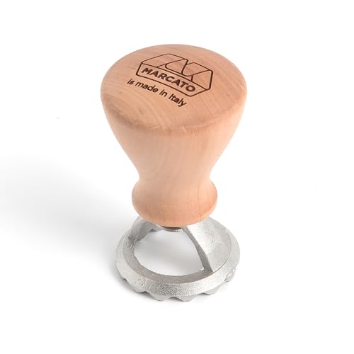 Marcato Stampo Per Ravioli E Biscotti, Forme Per Ravioli, Formine Per Biscotti, In Legno Massello E Alluminio Prossofuso, Stampino Rotondo Da 30 Mm