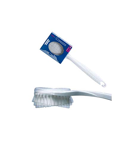 Bama Spazzola, Spugna, Carezza Lavaschiena, Abs, 39,5X9,5X5 Cm, Bianco