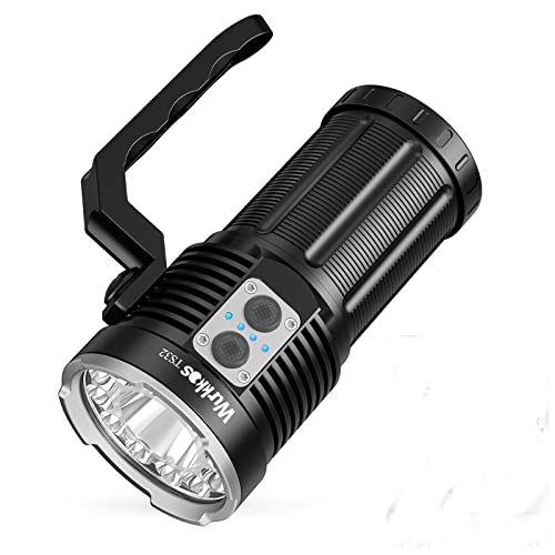 Wurkkos Ts32 Torcia Usb C Ricaricabile, Torcia Da 15000 Lumen Con 12*Nicha Lh351D + 1* Luminus Sft40 Led, Con Doppio Interruttore E Indicatore Di Alim