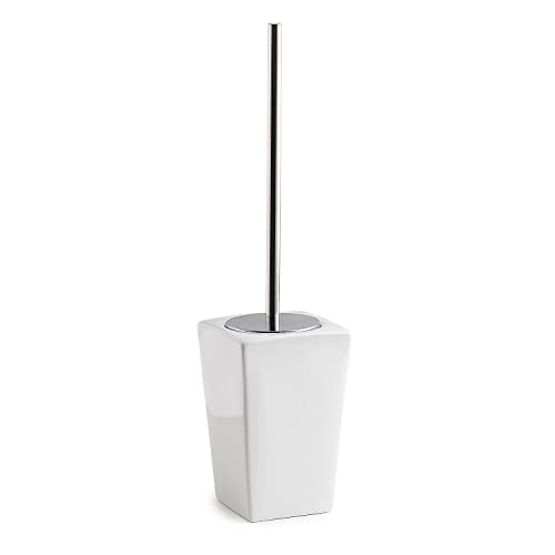 Gedy | Karima Scopino Wc In Ceramica, Colore Bianco, Dimensioni 43,5 X 10,6 X 10,6 Cm E Peso 0,575 Kg