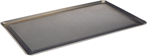 Demarle 41756-32 Teglia Fondo Forato Bordi 45 Gradi, Alluminio