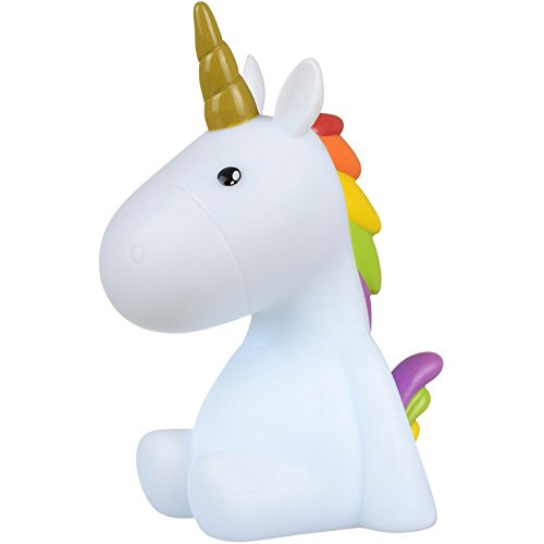 Luce Notturna Led A Forma Di Unicorno, Bianca, Cambia Colore