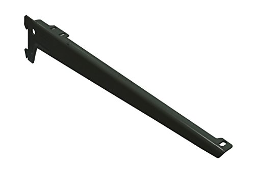 Home System 66467 Reggimensole A 2 Ganci Angolate, Nero, 33 Cm, Set Di 2 Pezzi