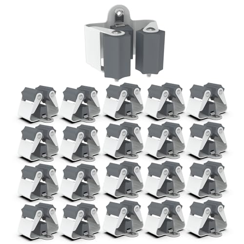 3-H Porta Scope Parete,Portascope Da Muro Appendibile,Ganci Portascope,Supporto Parete Scopa E Porta Per Cucina,Giardino,Bagno E Garage Porta Utensili