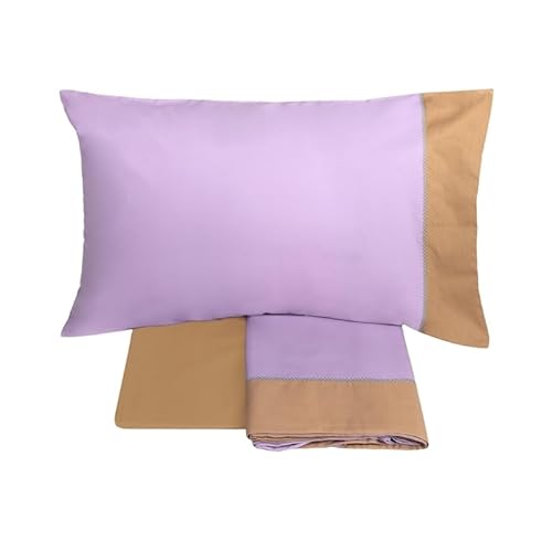 Fazzini Crazy Quilt Completo Lenzuola - Taglia: 2 Piazze,Colore: Czycobo - Malva