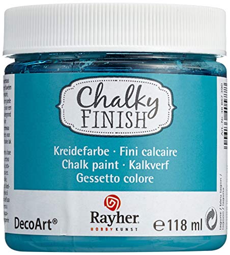 Rayher Hobby Chalky Finish Colore In Gesso, Blu (Laguna), 118 Ml, 118 Unità