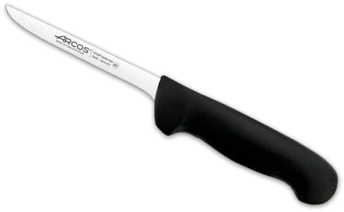 Arcos Serie 2900, Coltello Disosso, Lama Acciaio Inossidabile Nitrum 140 Mm, Manico Polipropilene, Colore Nero