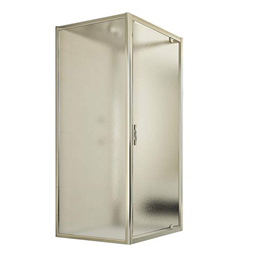 Idralite Box Doccia 3 Lati 80X75X80 Ap. 75 Cm H198 Stampato C Mod. Cristal Trio 1 Anta