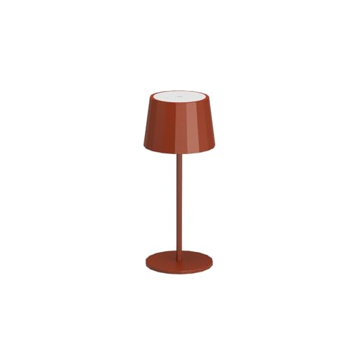 Wilmà Small Lampada Da Tavolo Senza Fili Led Ricaricabile, Touch Control Impermeabile Ip54 Base Antiribaltamento, Altezza Modulare 29Cm, 5200 Mah 230