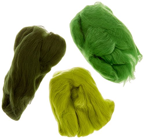 Efco - Lana Merino Per Produzione Feltro E Lana Cotta, 19,5 M. / 50 G, Colore: Verde/Vari