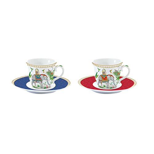 Easy Life Set 2 Tazzine Espresso Con Piattino Marajah