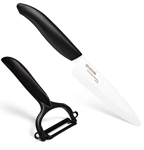 Kyocera Gen Starter Set Composto Coltello Universale Da 11 Cm E Pelapatate, Lama In Ceramica Di Zirconia, Levigata A Mano, Estremamente Affilata, Lava