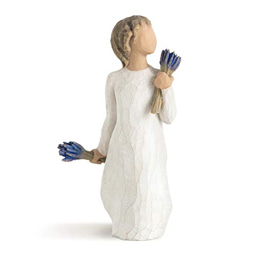 Willow Tree 26465 Figurina Grazia Con Lavanda, Resina, Design Di Susan Lordi, 14 Cm