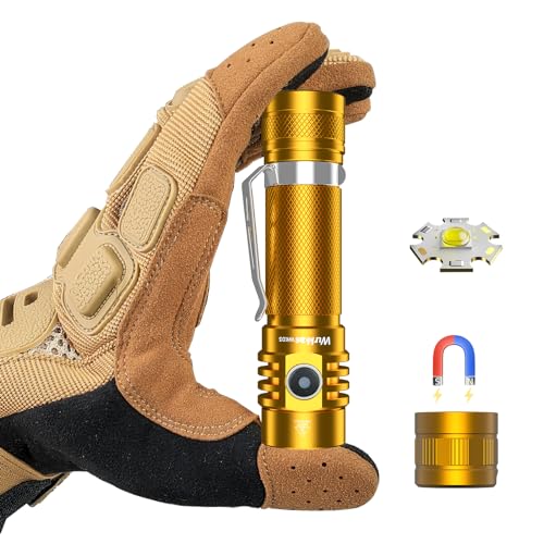 Wurkkos Wk03 Mini Torcia Led, 1200 Lumen, Torcia Estremamente Luminosa Usb C Ricaricabile Con Led 519A, Impermeabile Ip68 Con Copri Coda Magnetico, To