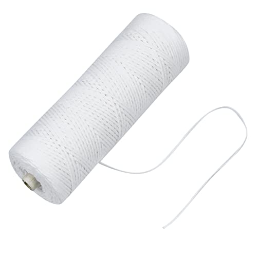 Stoppini Per Candele, 220M Naturale Cotton Core Bianco Candele, Candele Stoppino, Stoppino In Cotone, Stoppino Di Senza Fumo Per Fabbricazione Di Cand