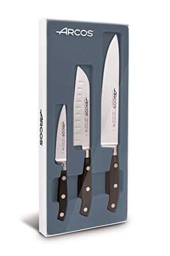 Arcos Riviera Set Di Coltelli, Metallo, Nero, 45X20X5 Cm, 3 Unità