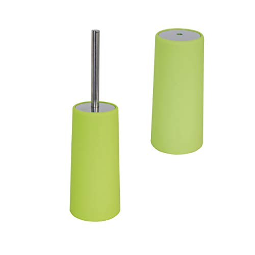 Msv 140937 - Set Spazzolone Wc Con Supporto In Polipropilene/Acciaio Inox 380C, Dimensioni 0,1 X 36 X 0,1 Cm, Colore Verde