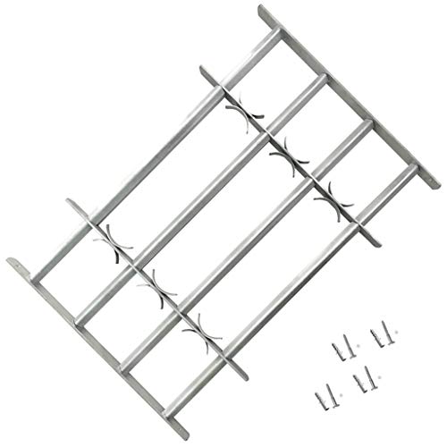 Vidaxl Grate Per Finestre Regolabili 2 Pz 1000-1500 Mm