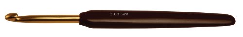 Knitpro - Alluminio Softgrip Gold & Black (7,00 Mm) Gancio All'Uncinetto - 1 Unità