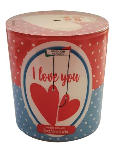 Candela In Bicchiere Profumata Zucchero A Velo Love