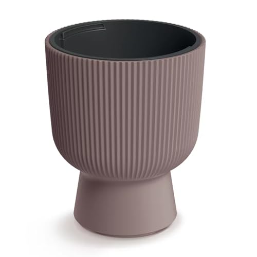 Prosperplast Milly Vaso Da Fiori Di Design Design Moderno A Cilindro Con Inserto Per Piante, Per Uso Interno Ed Esterno, Resistente Al Gelo, Al Calore